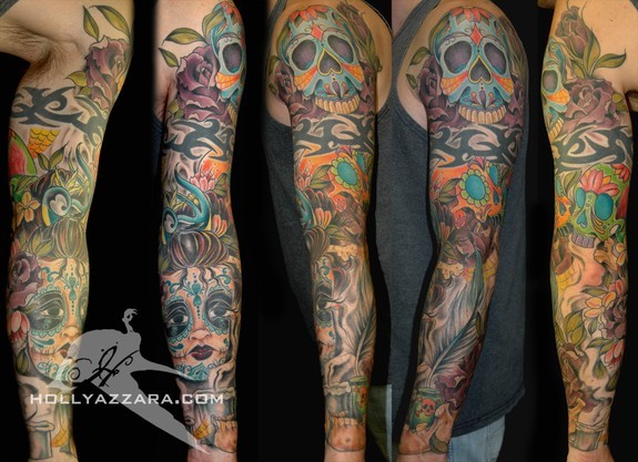 Holly Azzara - Day of the Dead Sleeve